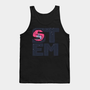 Science Technology Engineering Math STEM Typography Tank Top